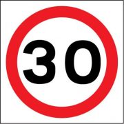 30 speed sign
