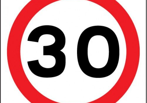 30 speed sign